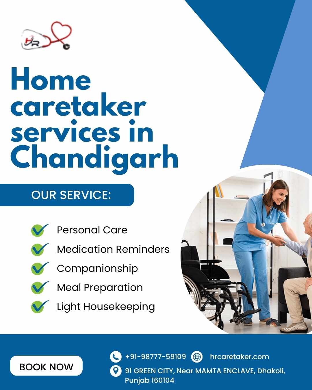 Best Home Caretaker Services in Chandigarh