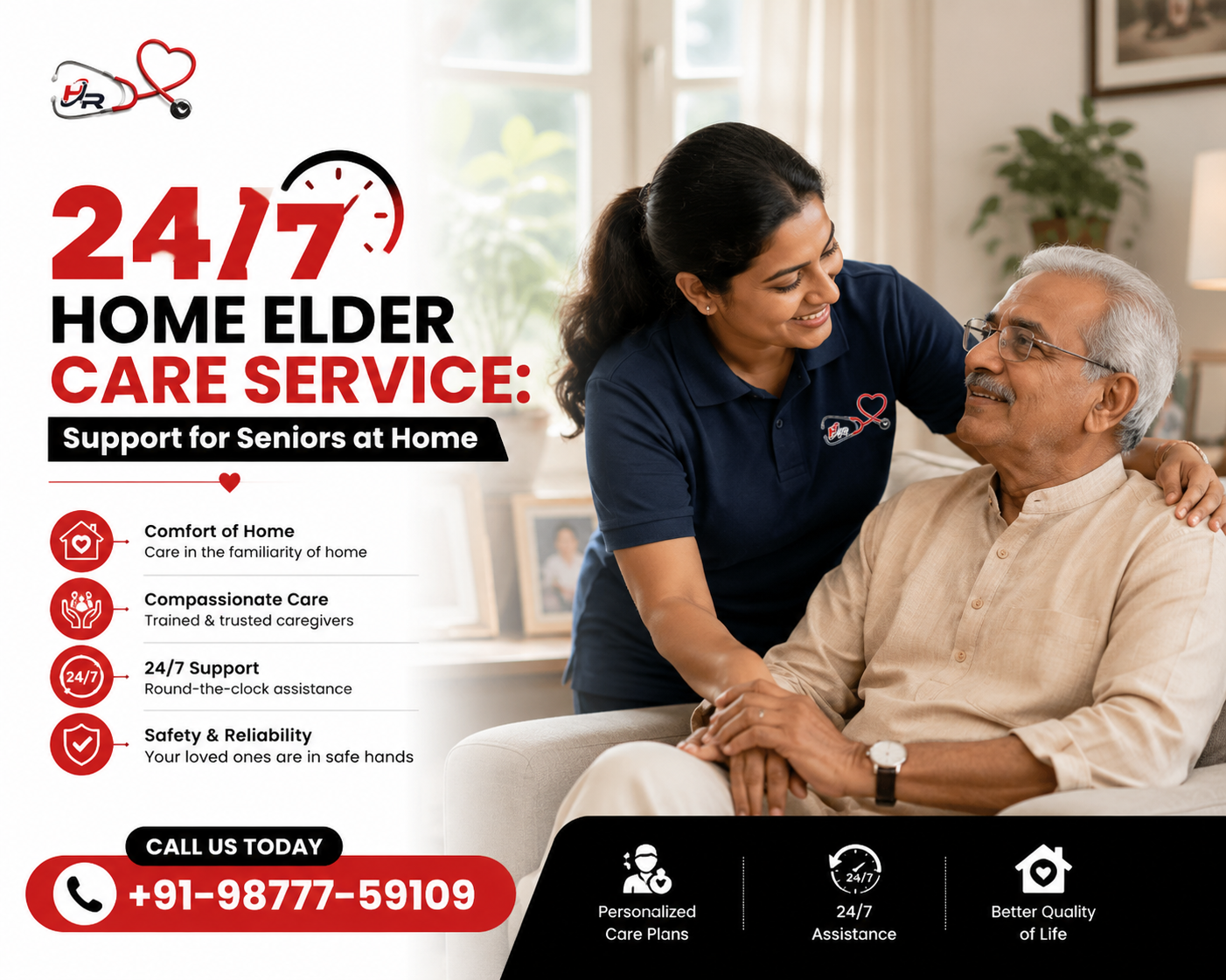 24/7 Home Elder Care Service: Support for Seniors at Home