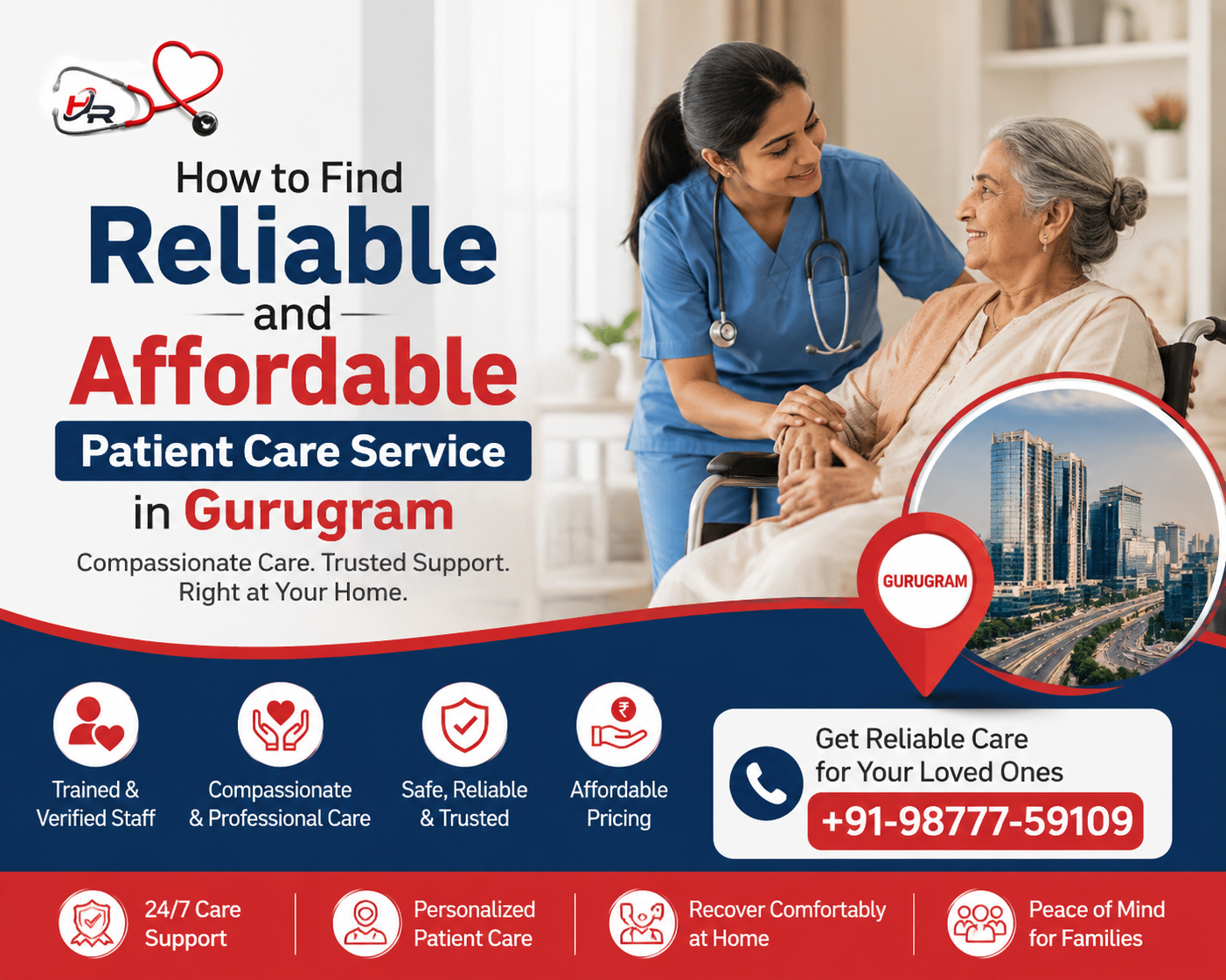 How to Find Reliable and Affordable Patient Care Service in Gurugram